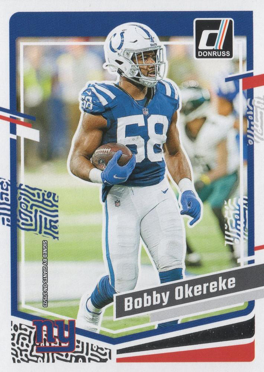 2023 Panini Donruss Bobby Okereke #124 New York Giants
