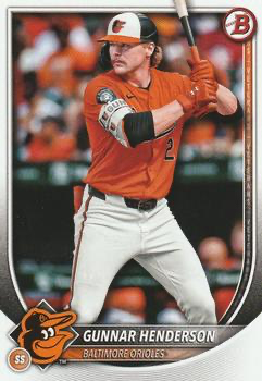 2025 Topps Bowman Gunnar Henderson Baltimore Orioles #2