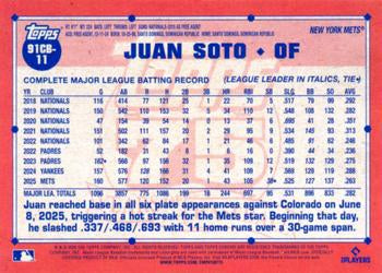2026 Topps Chrome 1991 35th Juan Soto #91CB-11 New York Mets