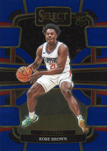 2023 Panini Select NBA Blue Kobe Brown RC #79 Los Angeles Clippers