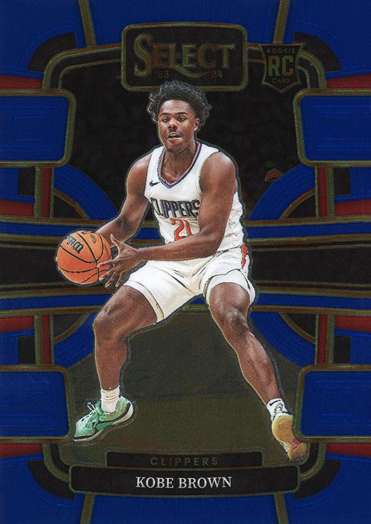 2023 Panini Select NBA Blue Kobe Brown RC #79 Los Angeles Clippers