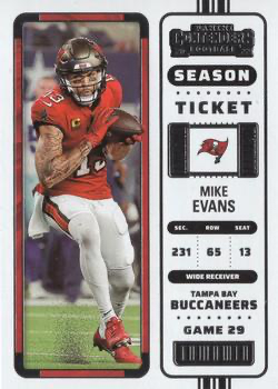 2022 Panini Contenders Mike Evans #94 Tampa Bay Buccaneers