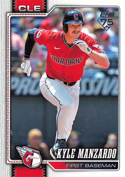2026 Topps Series 1 Kyle Manzardo #309 Cleveland Guardians