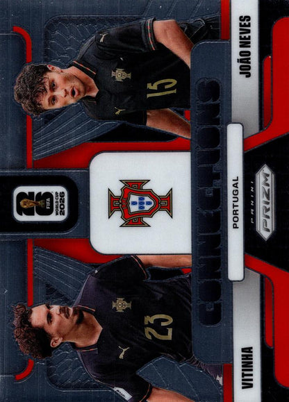 2026 Panini Prizm FIFA World Cup Connections Neves/Vitinha #17 Portugal