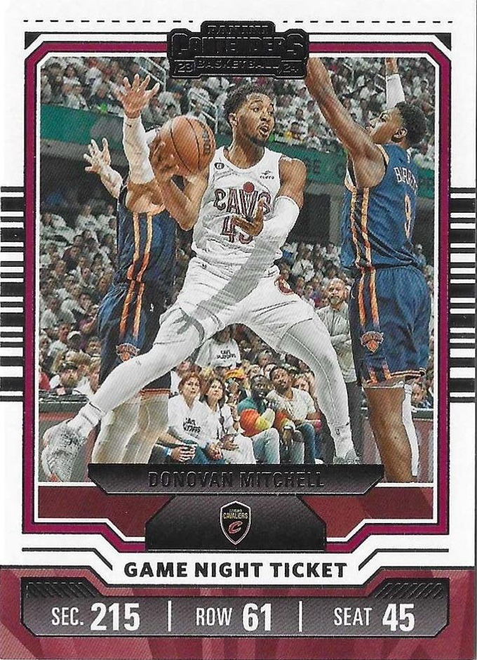 2023 Panini Contenders Game Night Ticket Donovan Mitchell #19 Cleveland Cavaliers