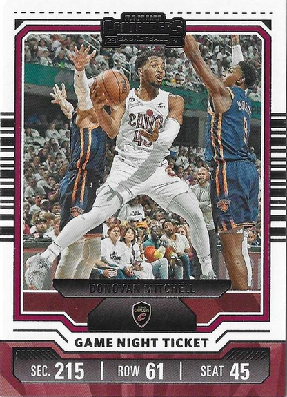 2023 Panini Contenders Game Night Ticket Donovan Mitchell #19 Cleveland Cavaliers