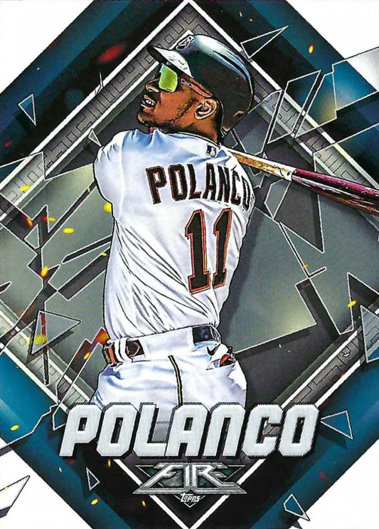 2022 Topps Fire Jorge Polanco Minnesota Twins #162