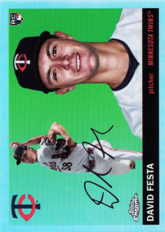 2025 Topps Chrome Platinum RC Refractor David Festa #369 Minnesota Twins