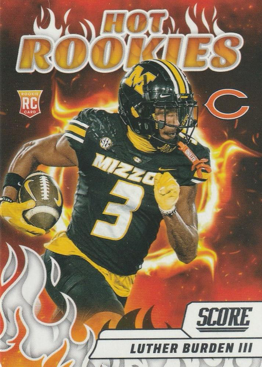 2025 Panini Score Hot Rookies Luther Burden III #4 Chicago Bears