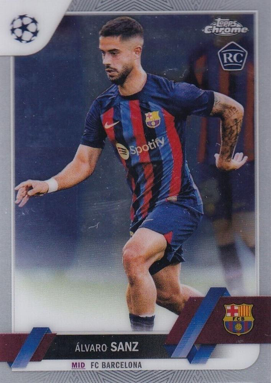 2022 Topps Chrome UCC Álvaro Sanz RC #67 FC Barcelona