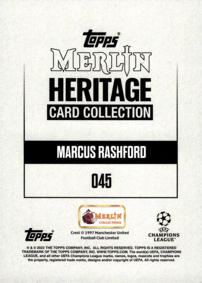 2023 Topps Merlin Heritage UCC Marcus Rashford #45 Manchester United