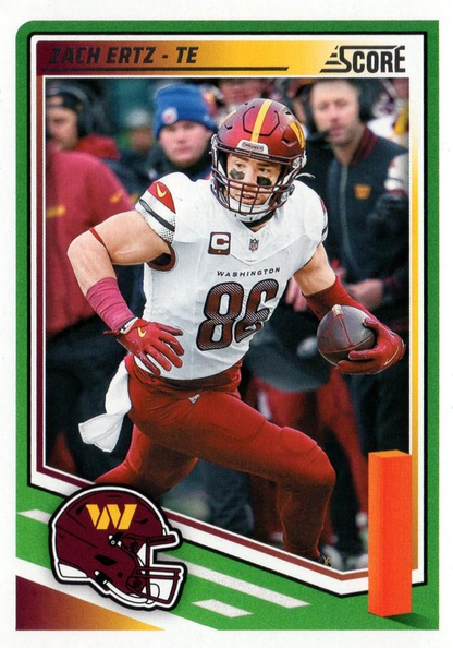 2025 Panini Score Zach Ertz #257 Washington Commanders