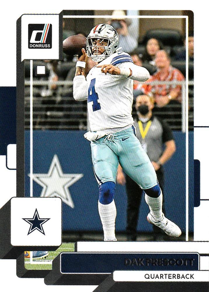 2022 Panini Donruss Dak Prescott #153 Dallas Cowboys
