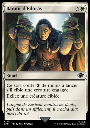 2023 Magic MTG Le Seigneur des Anneaux Bannir d'Edoras LTR #1