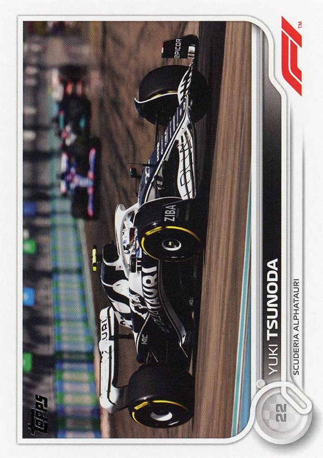 2022 Topps Formula 1 Yuki Tsunoda #63 Scuderia AlphaTauri