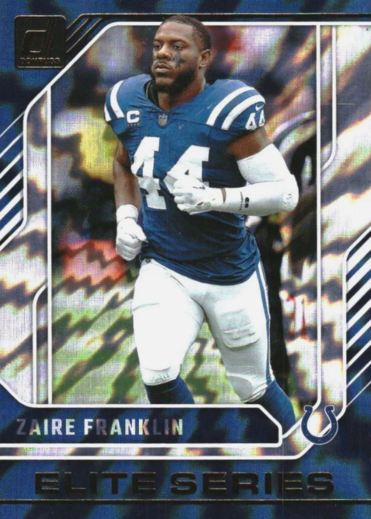 2024 Panini Donruss Elite Series Zaire Franklin #24 Indianapolis Colts