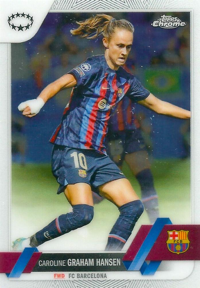 2022 Topps Chrome UCC Women's Caroline Graham Hansen #57 FC Barcelona Femeni