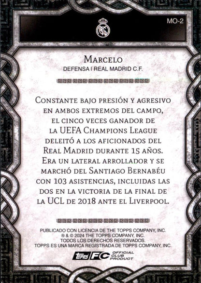 2024 Topps Real Madrid Fan Set Monolith Marcelo #MO-2 Real Madrid CF