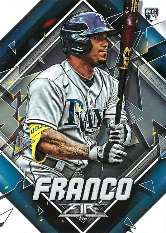2022 Topps Fire Wander Franco RC Tampa Bay Rays #128