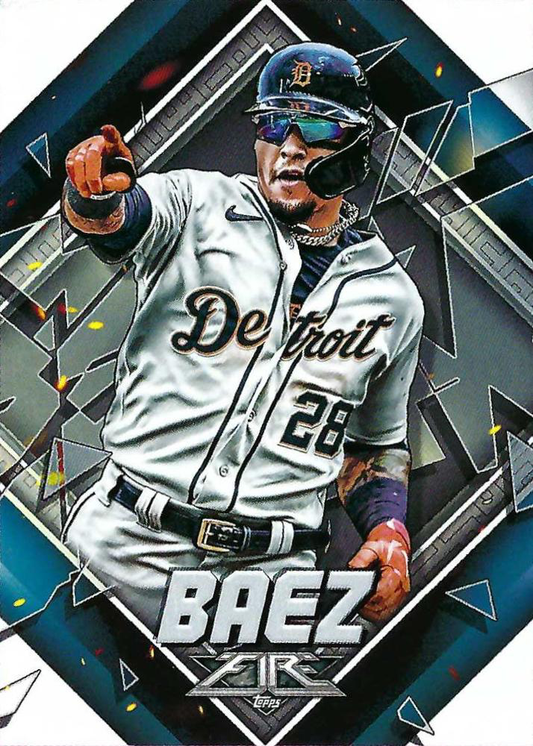 2022 Topps Fire Javier Baez Detroit Tigers #51