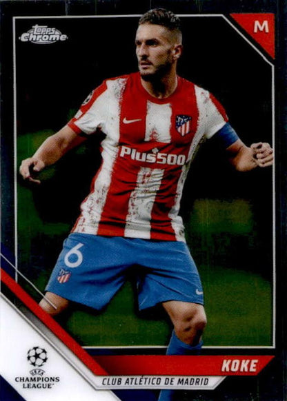 2021 Topps Chrome UCC Koke #51 Atletico Madrid