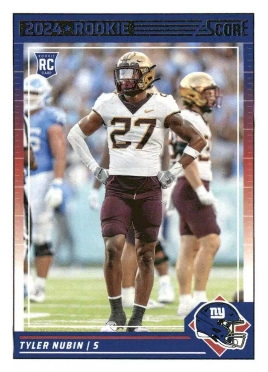 2024 Panini Score Football Tyler Nubin New York Giants #347 RC