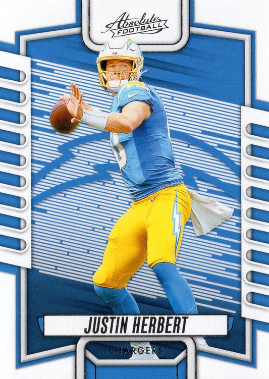 2023 Panini Absolute Justin Herbert #1 Los Angeles Chargers