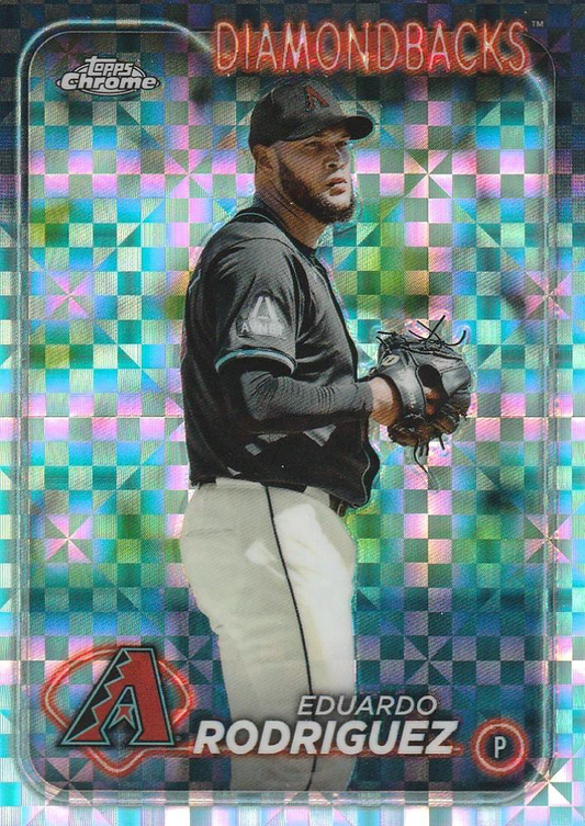 2024 Topps Chrome X-Fractor Parallel Eduardo Rodriguez Arizona Diamondbacks #235