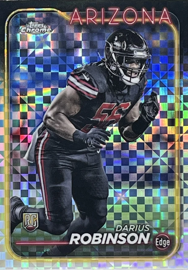 2024 Topps Chrome Football X- Fractor Darius Robinson RC #289 Arizona Cardinals