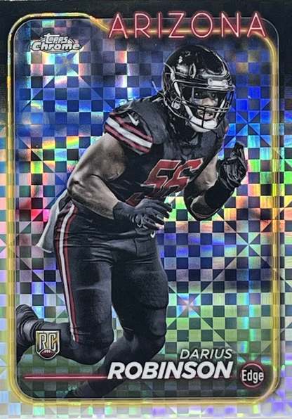 2024 Topps Chrome Football X- Fractor Darius Robinson RC #289 Arizona Cardinals