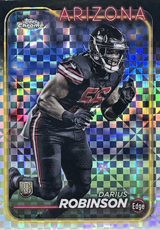 2024 Topps Chrome Football X- Fractor Darius Robinson RC #289 Arizona Cardinals