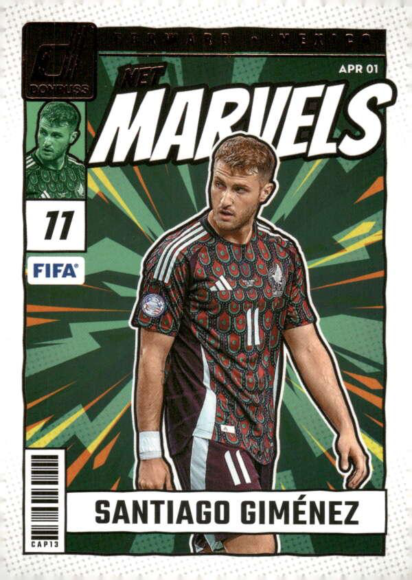 2024 Panini Donruss Net Marvels Santiago Gimenez #17 Mexico