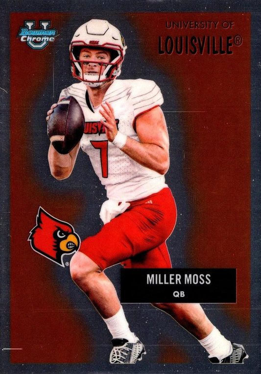 2025 Topps Bowman U Chrome 1955 Miller Moss #55AV-13 Louisville Cardinals