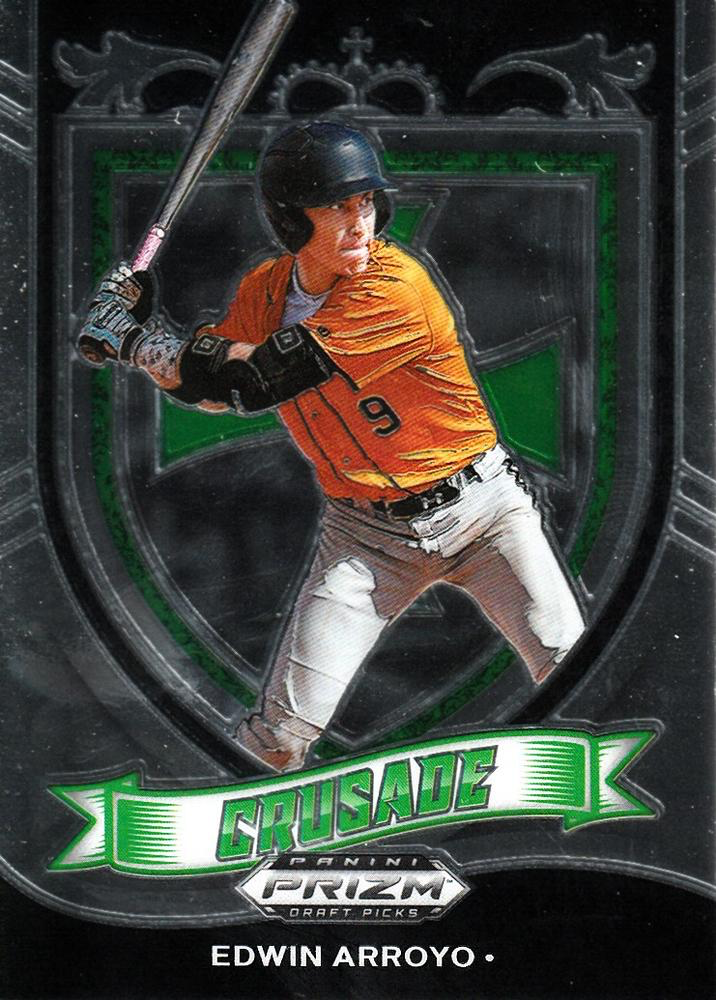2021 Panini Prizm Draft Picks Crusade Edwin Arroyo #C-EA Arecibo Baseball Academy
