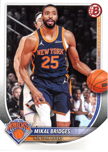 2025 Topps Bowman Mikal Bridges #152 New York Knicks