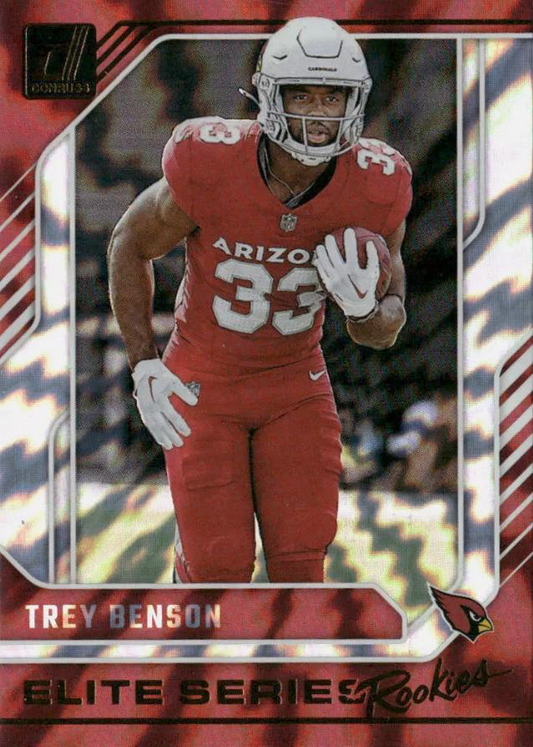 2024 Panini Donruss Elite Series Rookies Trey Benson #25 Arizona Cardinals