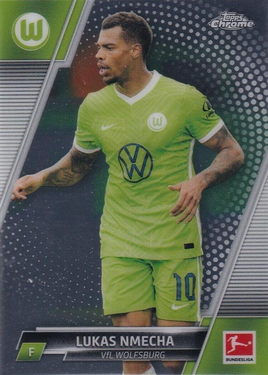 2021 Topps Chrome Bundesliga Lukas Nmecha #98 VfL Wolfsburg