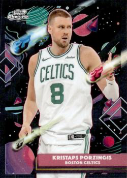 2025 Topps Chrome Cosmic Kristaps Porzingis #143 Boston Celtics