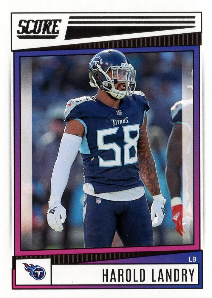 2022 Panini Score Harold Landry Tennessee Titans #32