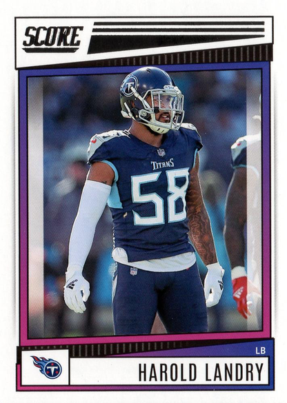 2022 Panini Score Harold Landry Tennessee Titans #32
