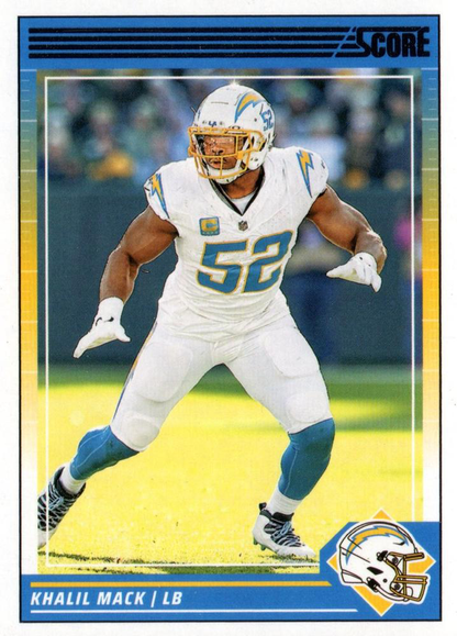 2024 Panini Score Football Khalil Mack Los Angeles Chargers #166