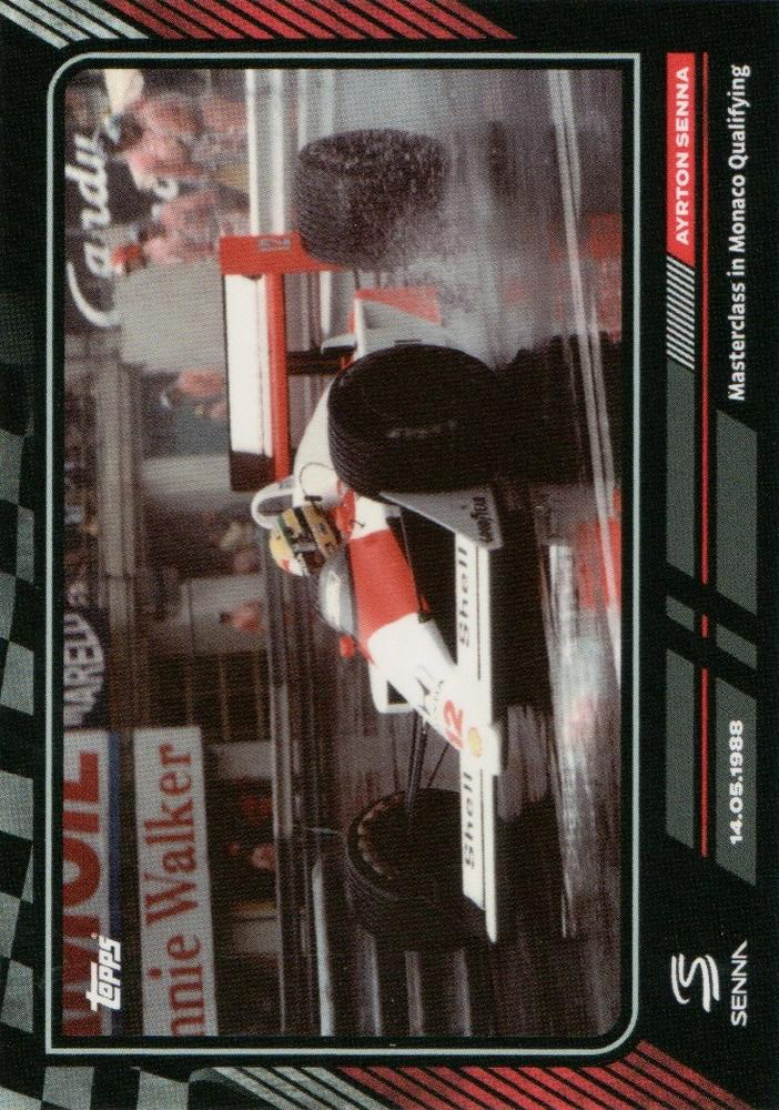 2023 Topps The Story of Senna Ayrton Senna 14.05.1988 Masterclass in Monaco Qualifying