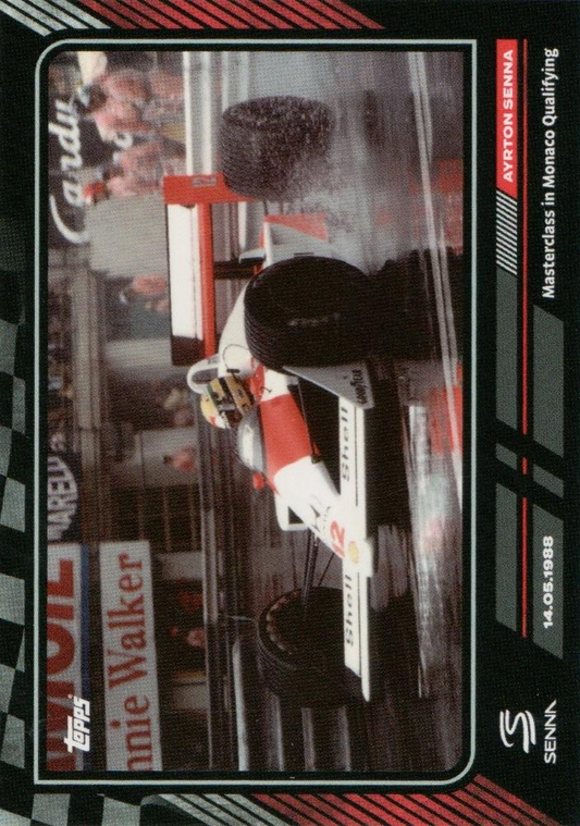 2023 Topps The Story of Senna Ayrton Senna 14.05.1988 Masterclass in Monaco Qualifying