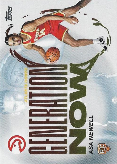 2025 Topps NBA Generation Now Asa Newell GN-23 Atlanta Hawks