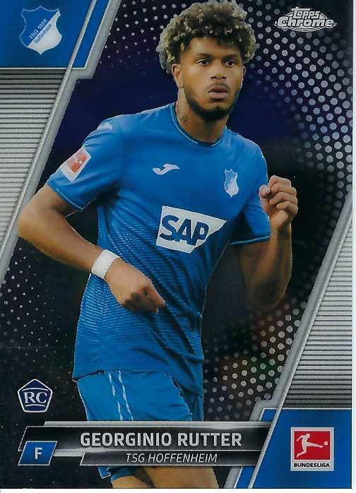 2021 Topps Chrome Bundesliga Georginio Rutter RC #53 TSG 1899 Hoffenheim