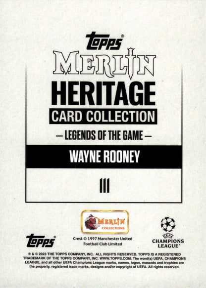 2023 Topps Merlin Heritage UCC Wayne Rooney #111 Manchester United