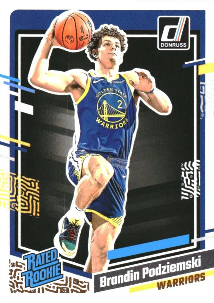 2023 Panini Donruss Brandin Podziemski Rated Rookie #249 Golden State Warriors