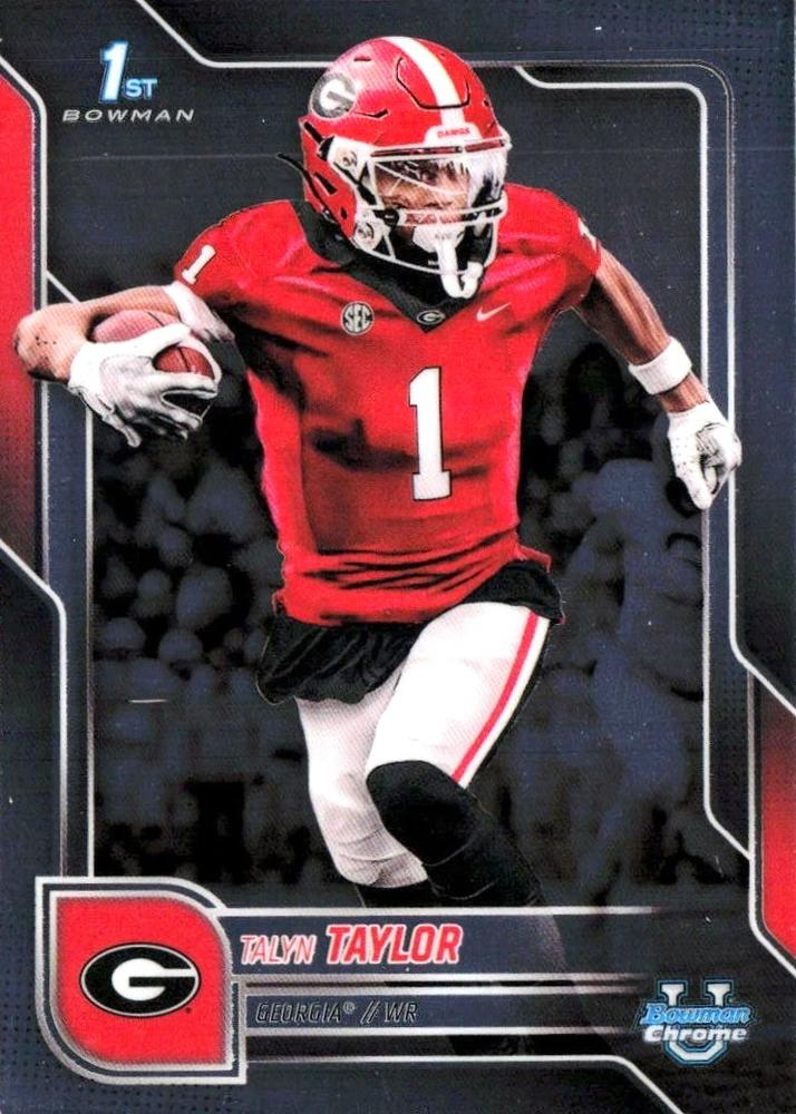 2025 Topps Bowman U Chrome Talyn Taylor 1st #180 Georgia Bulldogs