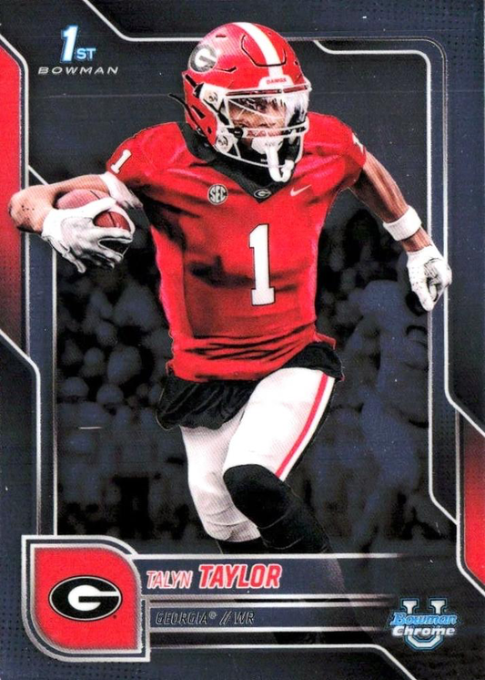 2025 Topps Bowman U Chrome Talyn Taylor 1st #180 Georgia Bulldogs