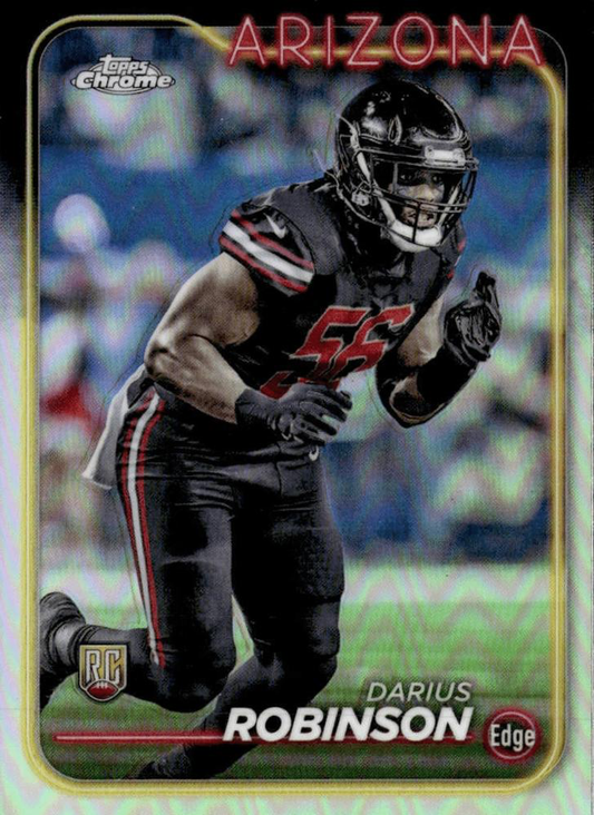 2024 Topps Chrome Football Refractor Darius Robinson RC #289 Arizona Cardinals